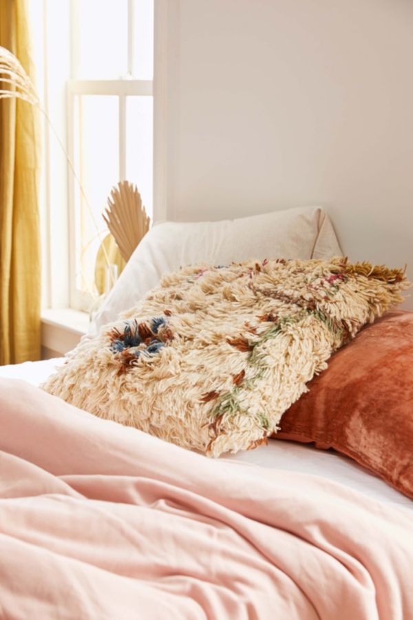 Geo Shag Oversized Throw Pillow Urban Outfitters