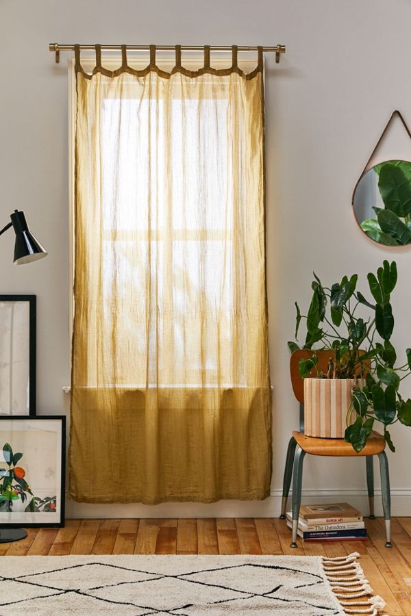 Slide View: 1: Crinkle Gauze Window Panel
