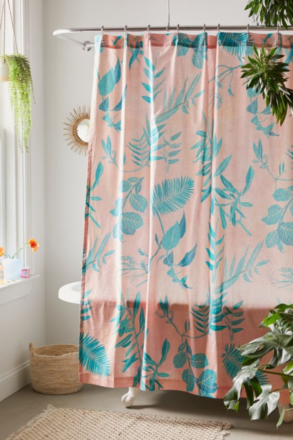 Mary Tropical Shower Curtain Urban Outfitters