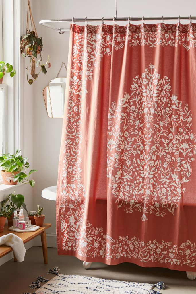 Isle Floral Shower Curtain Urban Outfitters