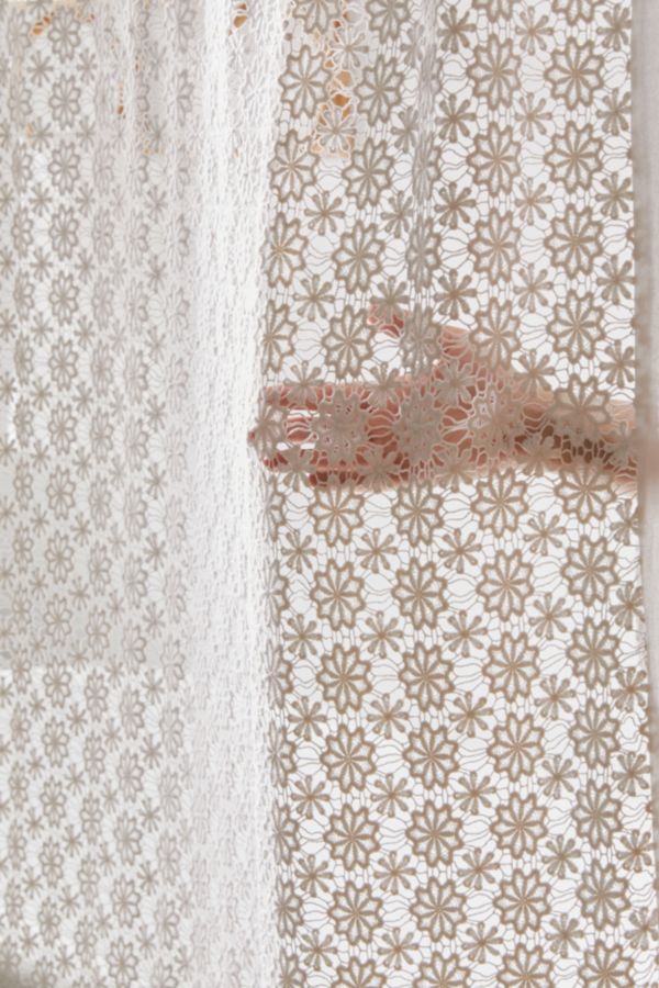Winslow Crochet Inset Shower Curtain Urban Outfitters