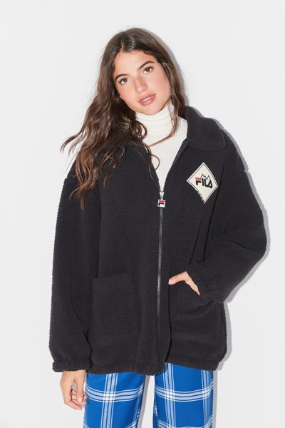 FILA UO Exclusive Diana Teddy Jacket | Urban Outfitters
