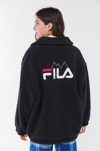 fila uo exclusive teddy hoodie sweatshirt