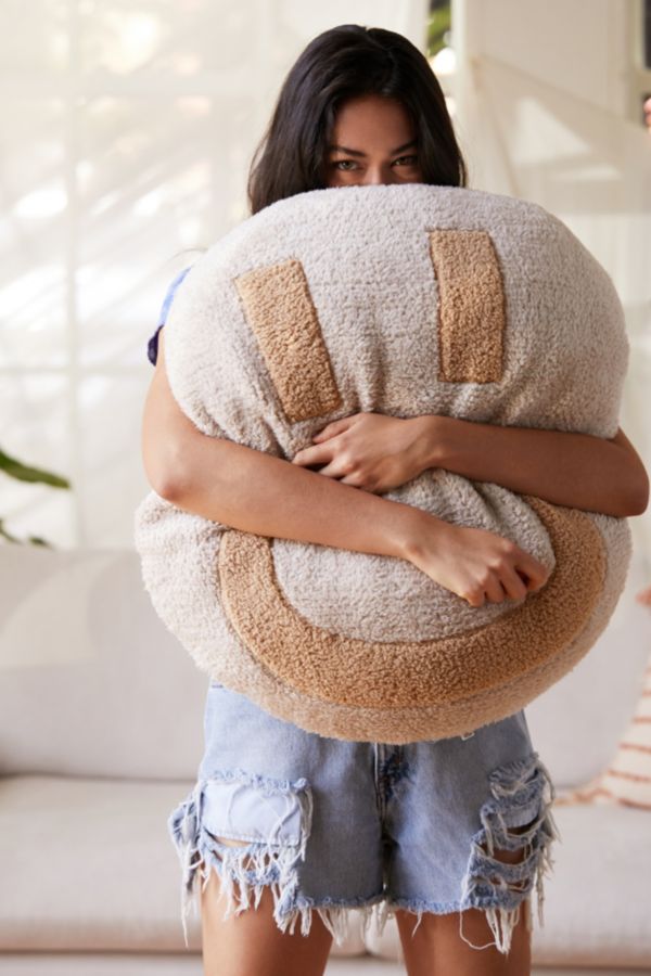 Happy Sherpa Throw Pillow Urban Outfitters