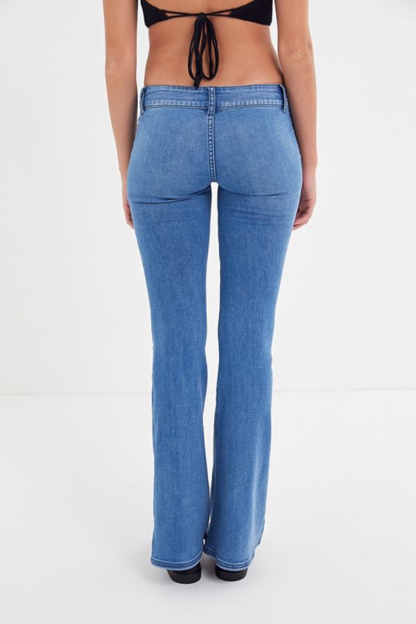 BDG Nina Low-Rise Flare Jean – Tinted Denim | Urban Outfitters