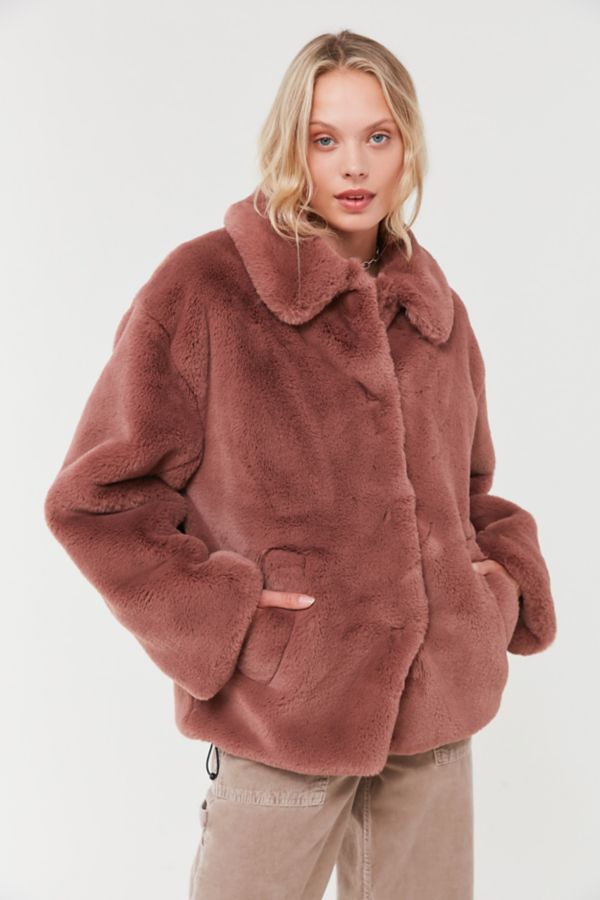 Uo Oversized Faux Fur Coat Urban Outfitters