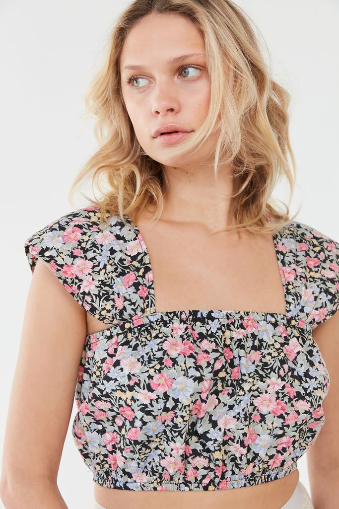 Urban Renewal Remade Laura Ashley Cropped Blouse Urban Outfitters Canada