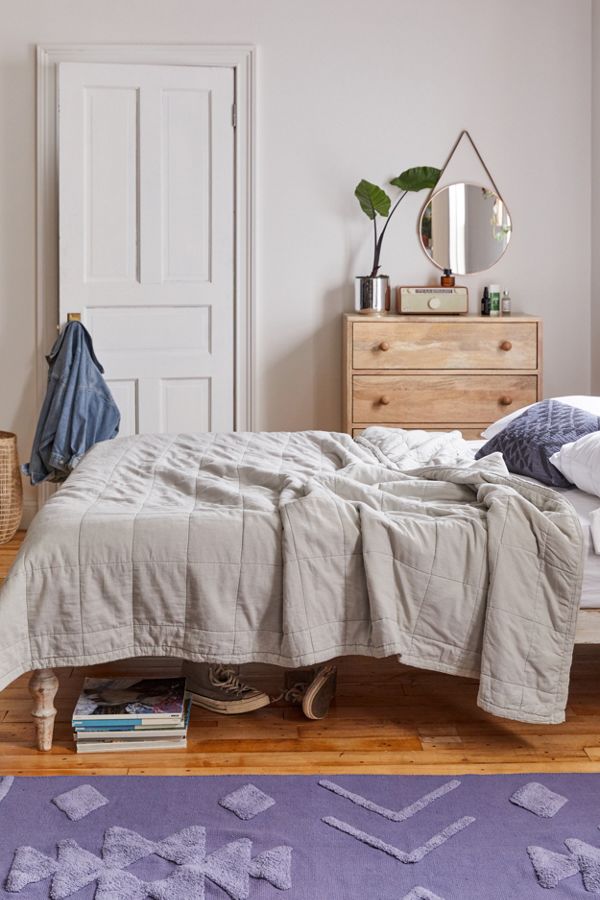 Slide View: 1: Washed Cotton Quilt