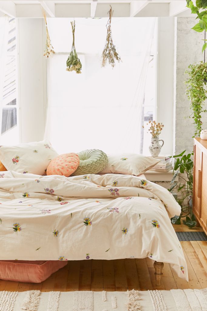 floral duvet covers queen