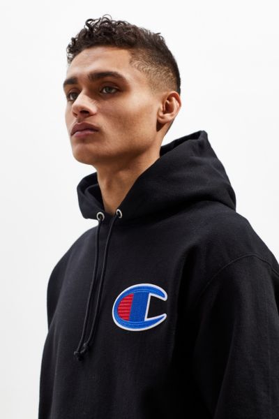 Champion Big C Chain Stitch Reverse Weave Hoodie Sweatshirt