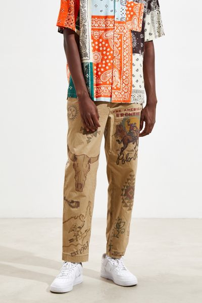 polo printed pants