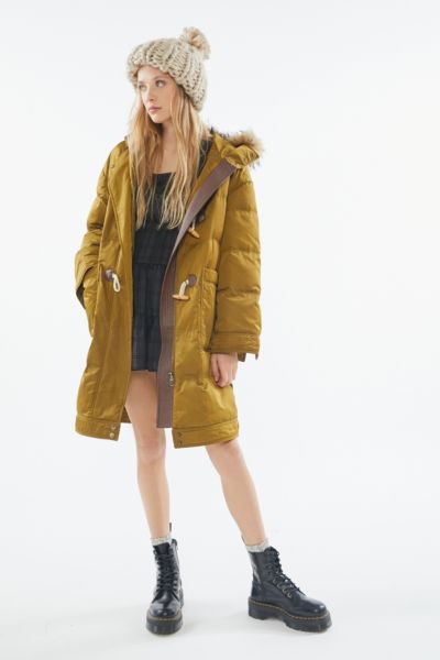 avec les filles hooded down puffer coat