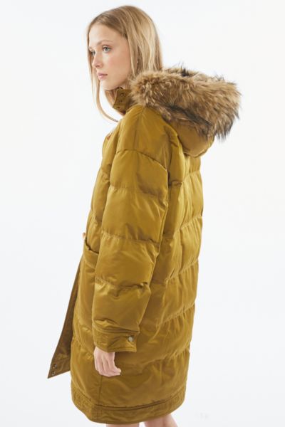 avec les filles hooded down puffer coat