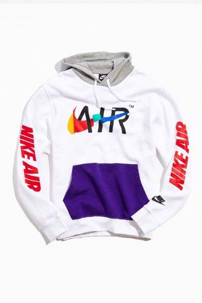 white and purple nike hoodie