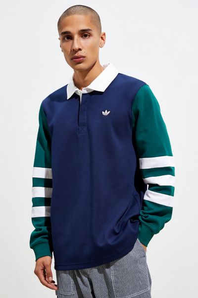 adidas colorblock rugby sweatshirt