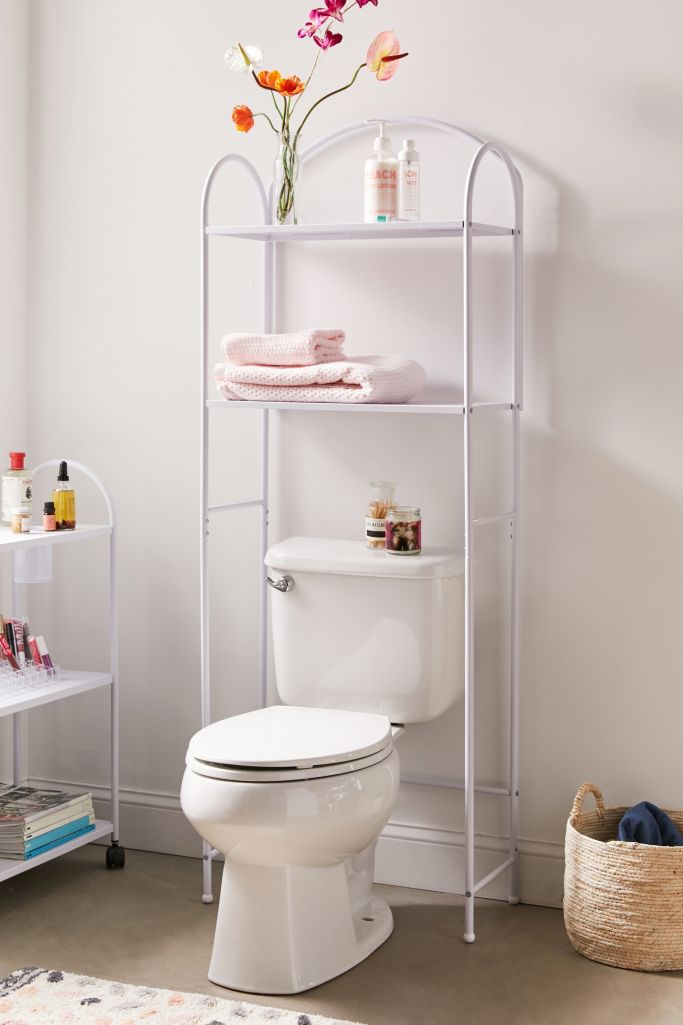 over the toilet ladder shelf plans