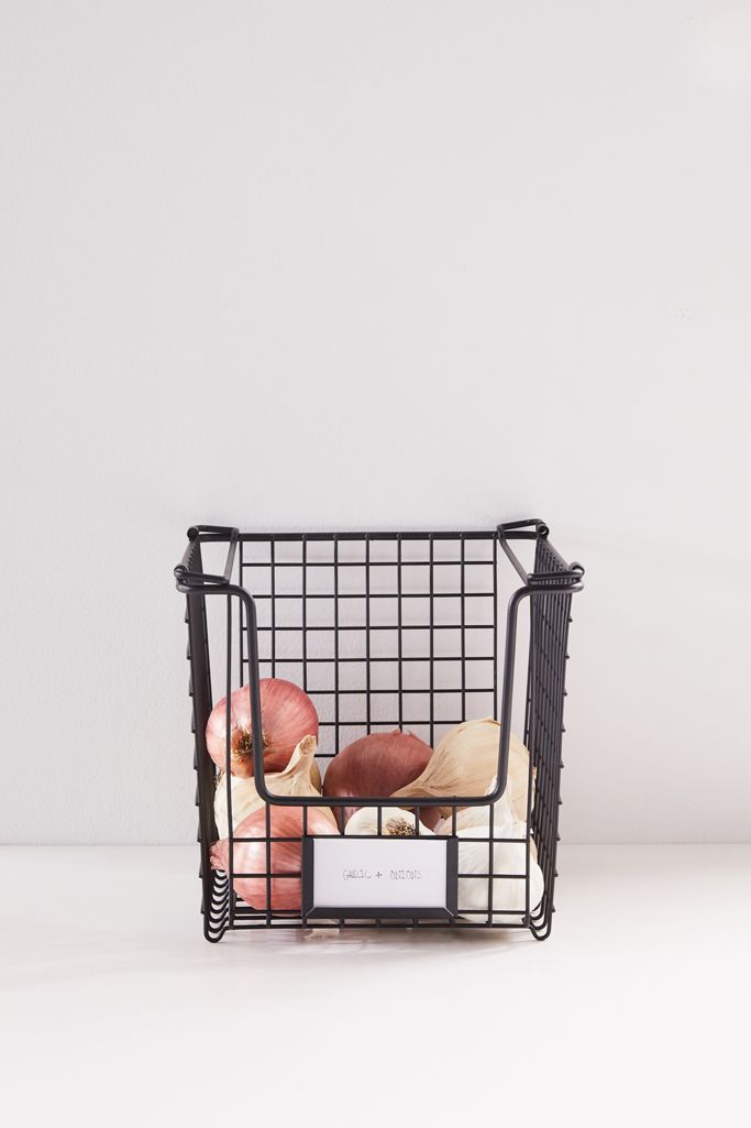 Stackable Metal Grid Basket Urban Outfitters