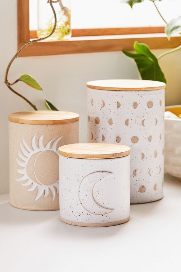 Slide View: 1: Ivy Ceramic Canister