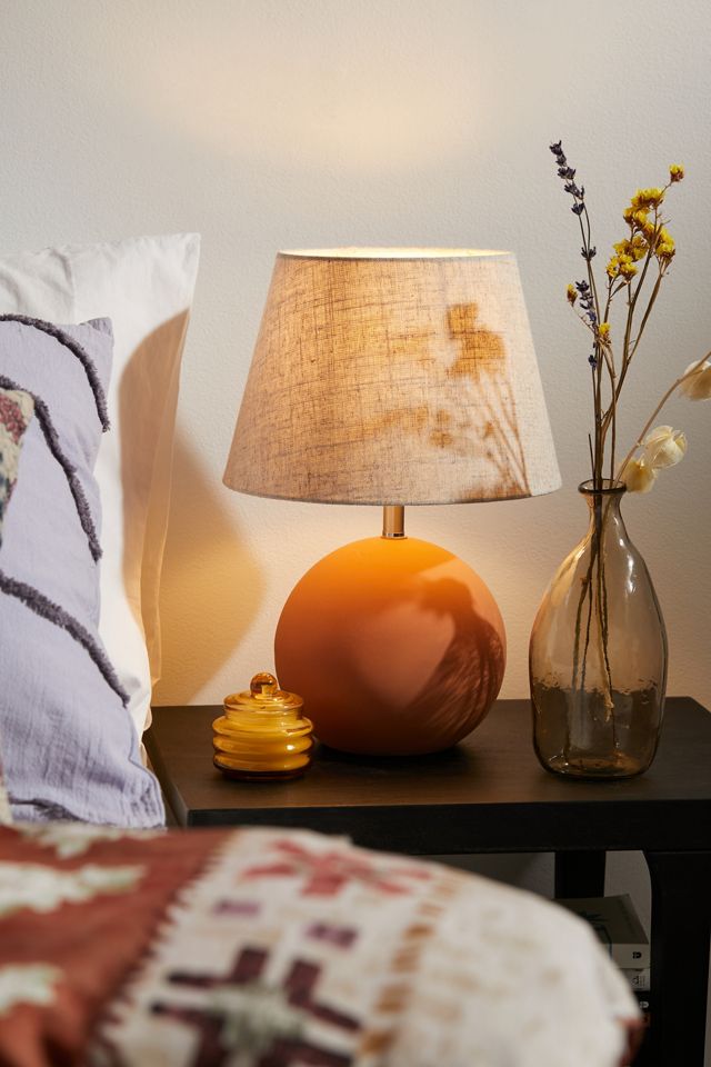 Mia Ceramic Table Lamp Urban Outfitters, Round Ceramic Table Lamp