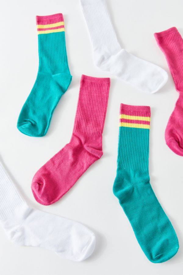 Athletic Crew Sock 3Pack Urban Outfitters