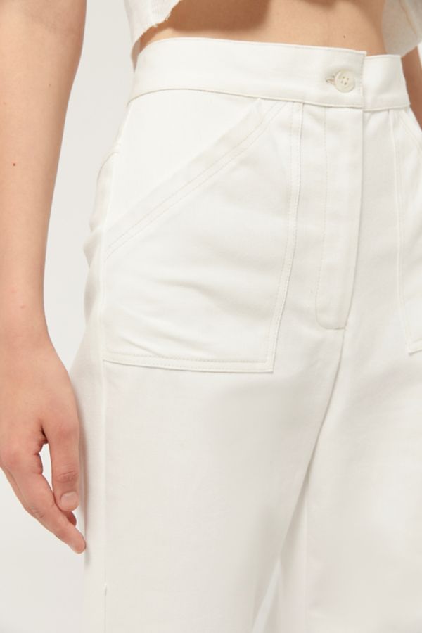 Urban Renewal Remnants White Wide Leg Trouser Jean | Urban Outfitters