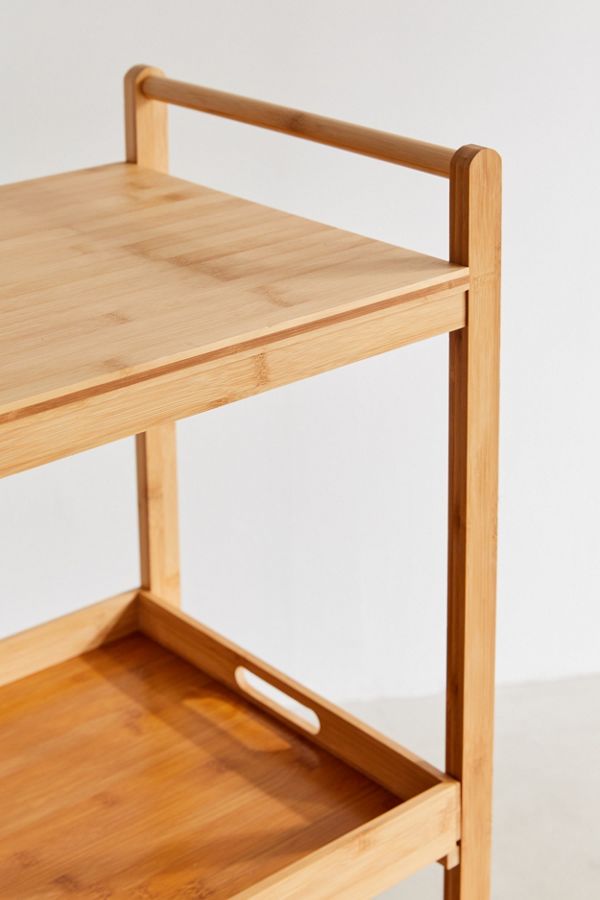 Bamboo Rolling Kitchen Cart Urban Outfitters