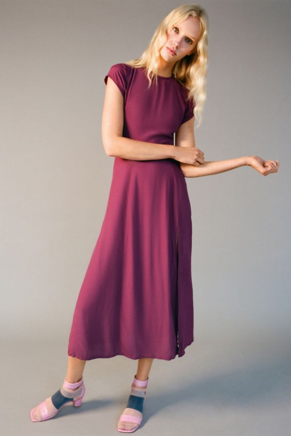 Lindsey cap sleeve outlet midi dress