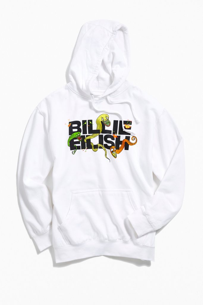 Billie Eilish Logo Hoodie Sweatshirt Urban Outfitters