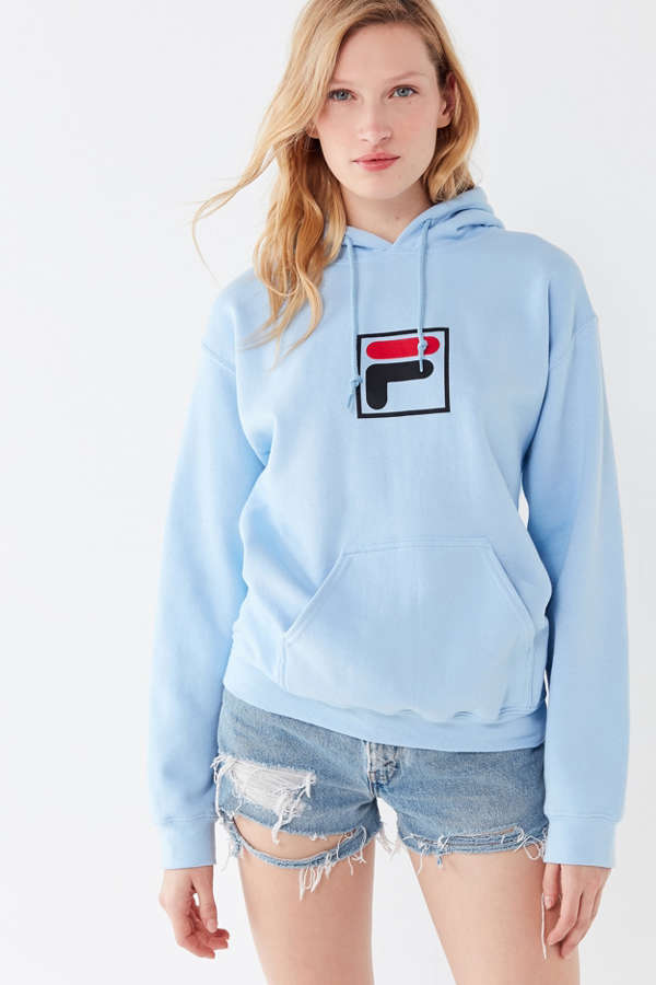 FILA UO Exclusive Box Logo Hoodie Sweatshirt | Urban Outfitters Canada