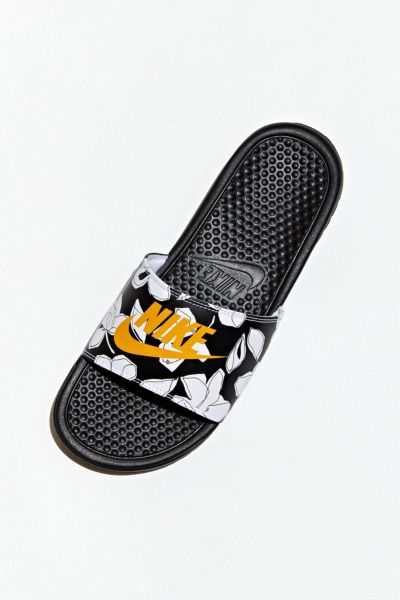 nike benassi floral print