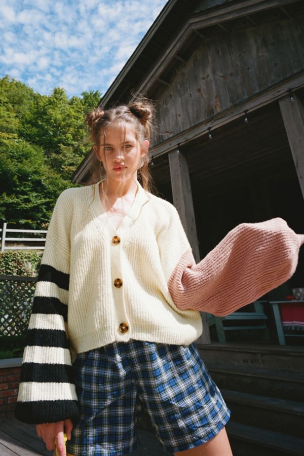Truly Madly Deeply Piper Slouchy Balloon Sleeve Cardigan | Urban Outfitters