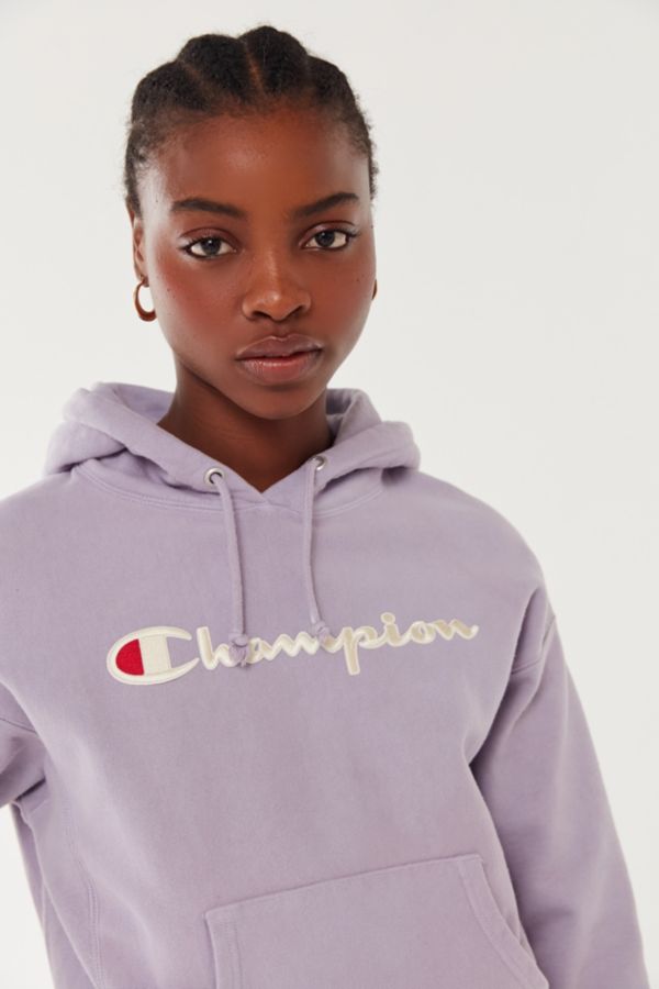 Champion Script Logo Hoodie Sweatshirt | Urban Outfitters