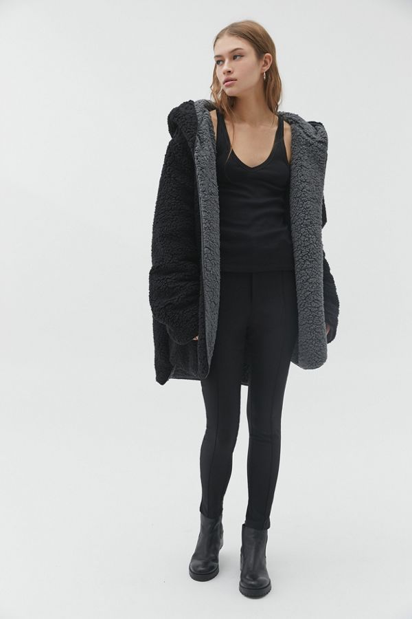 BDG Carmella Reversible Hooded Teddy Jacket | Urban Outfitters