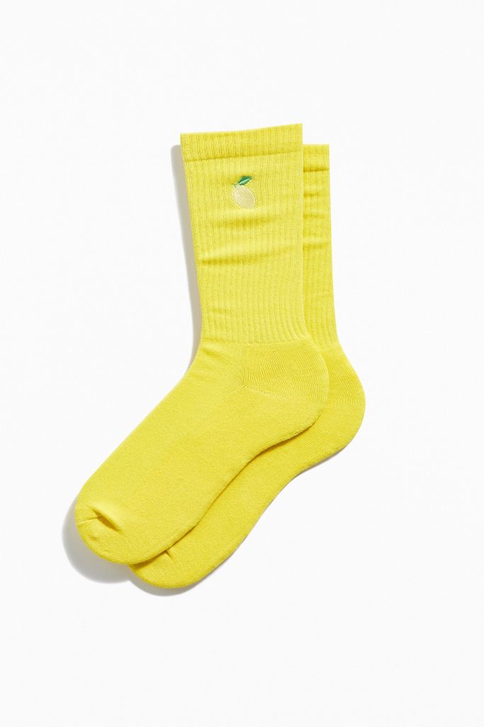 Lemon Sport Crew Sock | Urban Outfitters