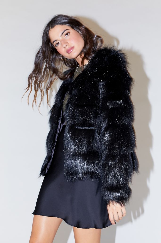 Unreal Fur The Elements Faux Fur Jacket | Urban Outfitters