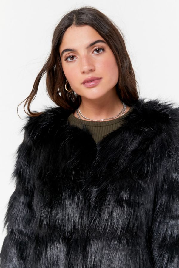 Unreal Fur The Elements Faux Fur Jacket | Urban Outfitters