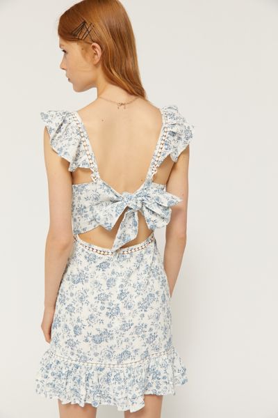 minkpink skye rose mini dress