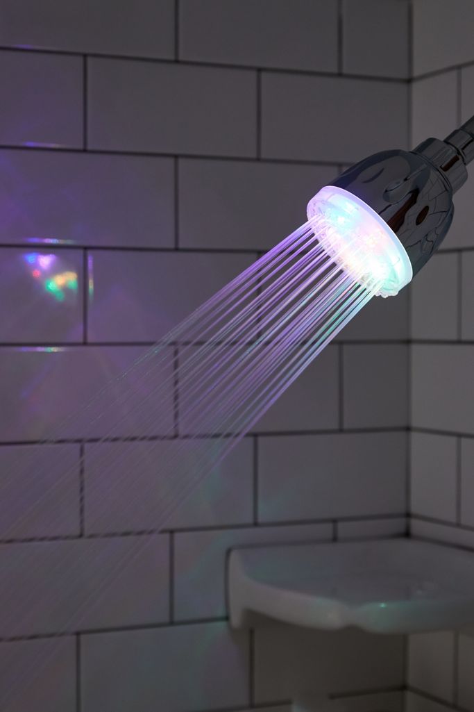 led shower head with temperature sensor