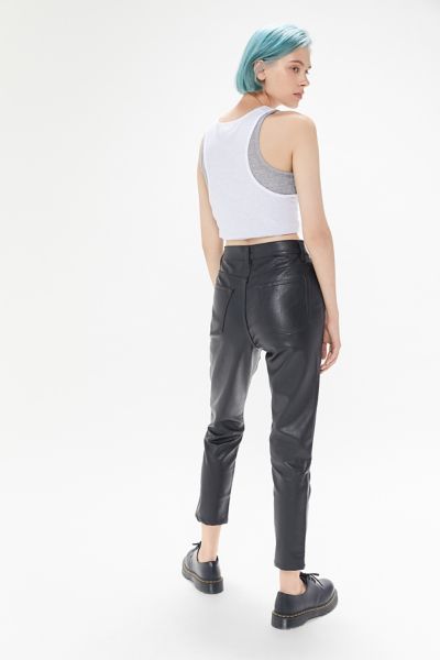 leather cigarette pants