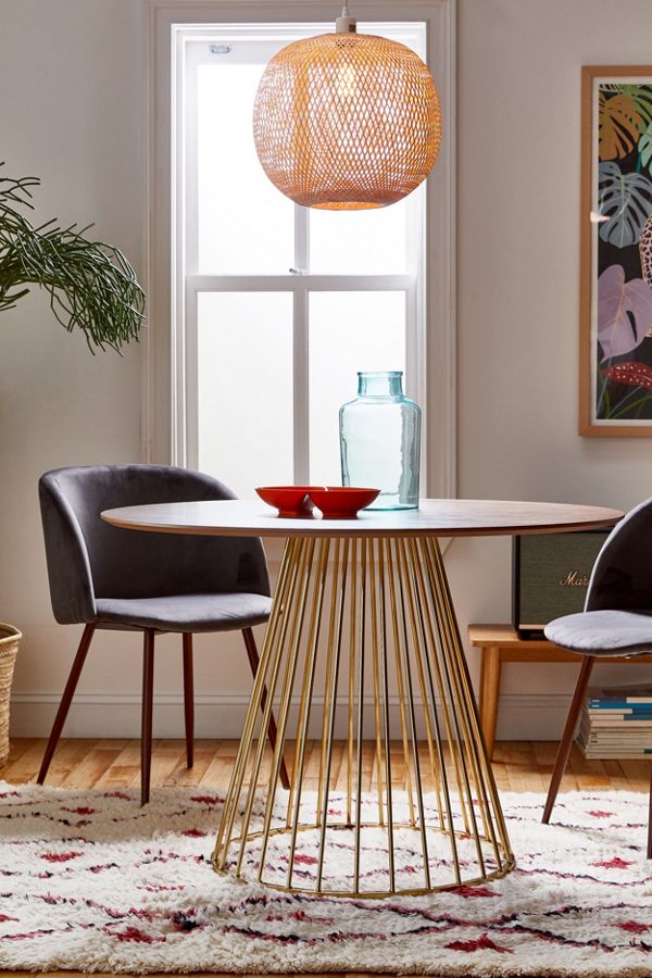 Slide View: 1: Tasha Pedestal Dining Table