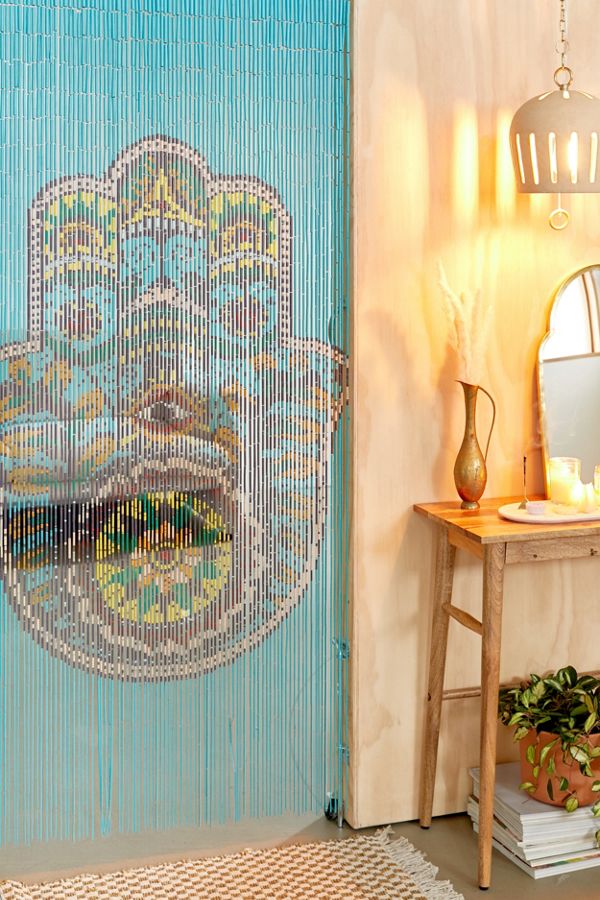 Hand Bamboo Beaded Curtain | Urban Outfitters