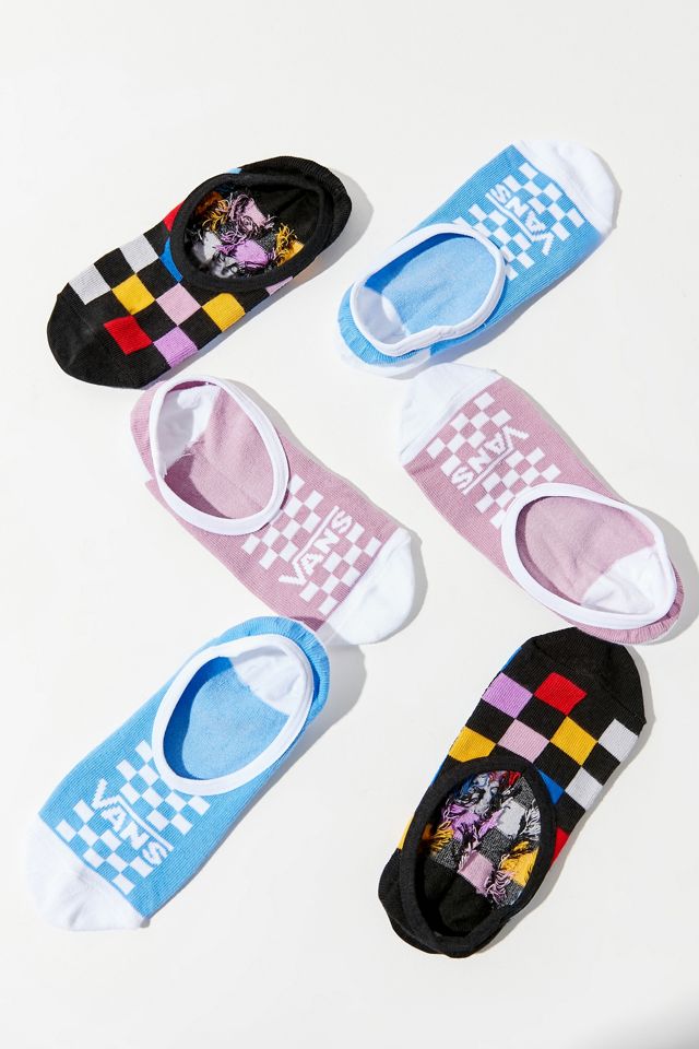 Vans Canoodle MultiCheck NoShow Liner Sock 3Pack Urban Outfitters