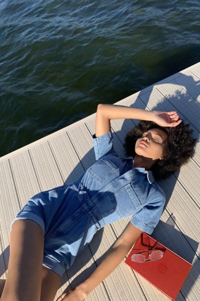 bdg denim romper