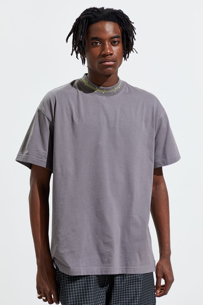 UO High Neck Tee | Urban Outfitters Canada