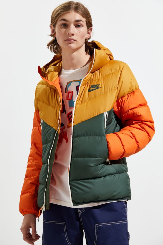 red nike puffer jacket women's