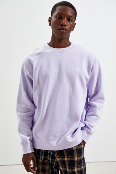 nike purple crew neck sweatshirt