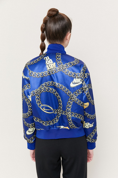 nike blue bomber jacket