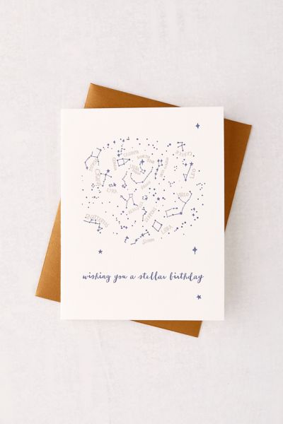 Constellation Birthday Card | Urban Outfitters