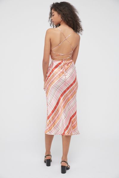 bec and bridge pink slip dress