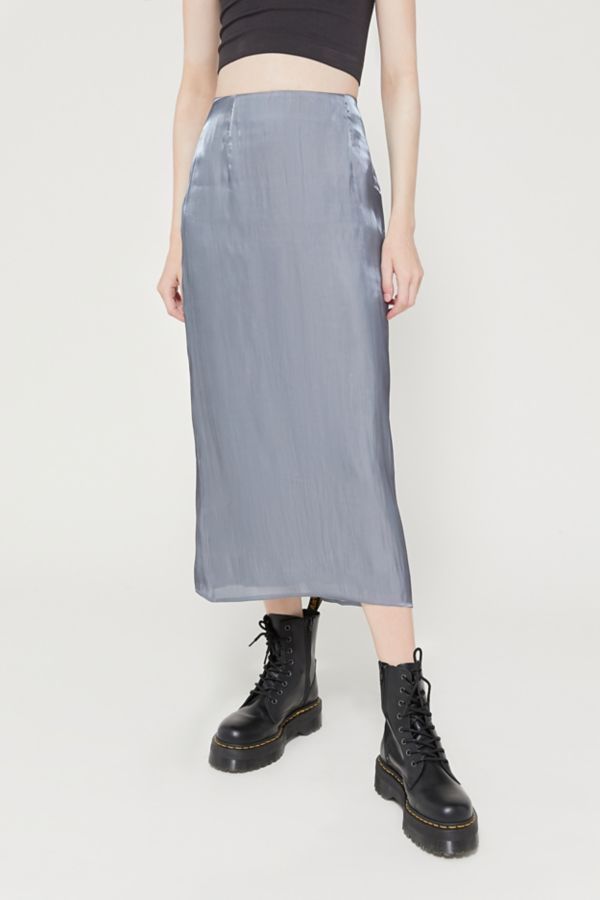 UO Angelica Midi Slip Skirt | Urban Outfitters